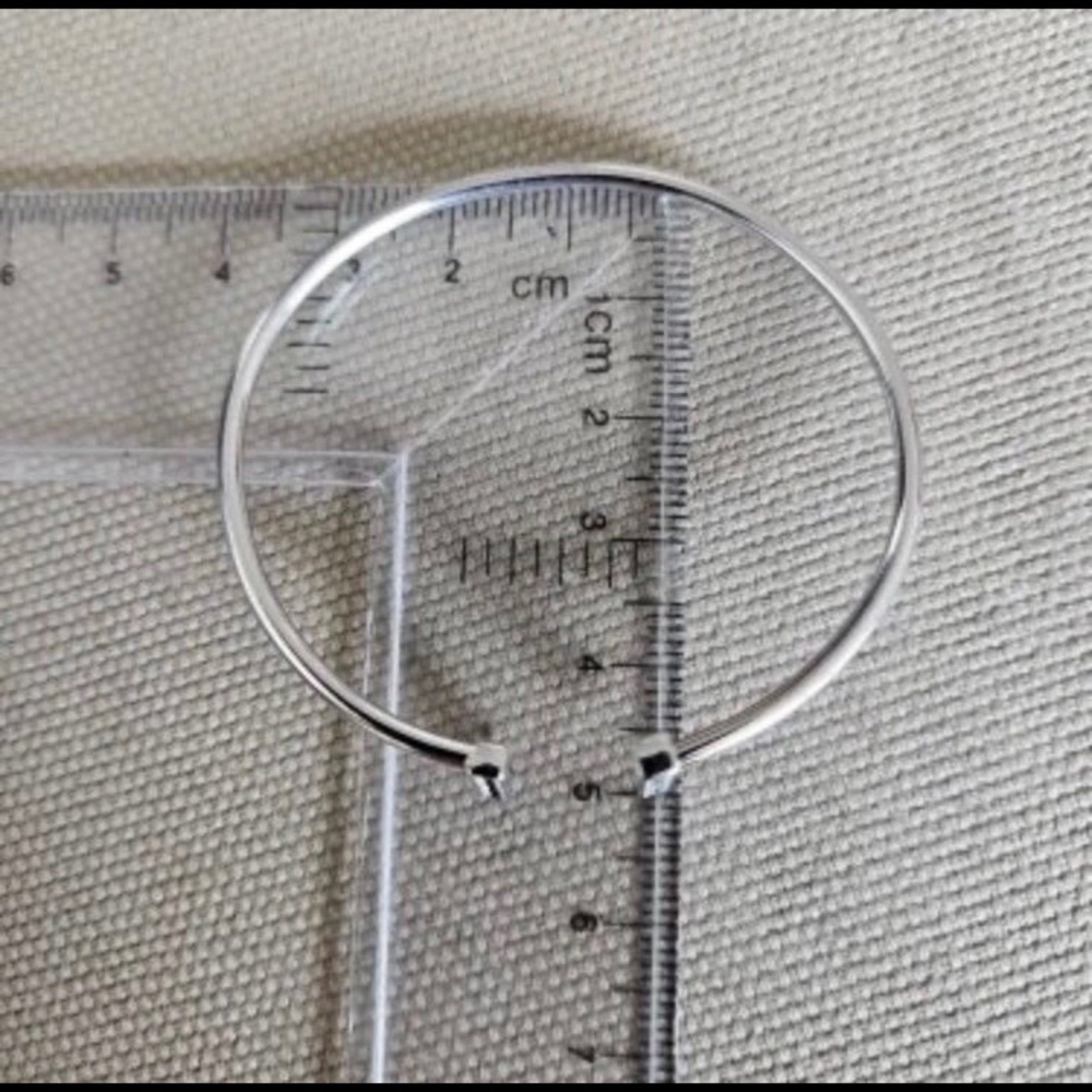 Adjustable Pure Silver Swarovski Elements Bracelet - image 2